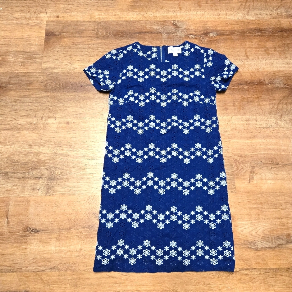 Jun & Ivy Blue and White Floral Dress XXS
